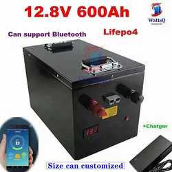 lithium 12.8V 600Ah 12V Lifepo4 battery 150A Bluetooth APP for 2400W Solar Storage backup power Forklift +20A charger