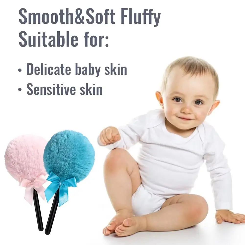 شعيرات طويلة فضفاضة مسحوق نفخة فائقة النعومة تصميم الجنية نفخة خفيفة الوزن المحمولة المخملية مسحوق نفخة أدوات ماكياج