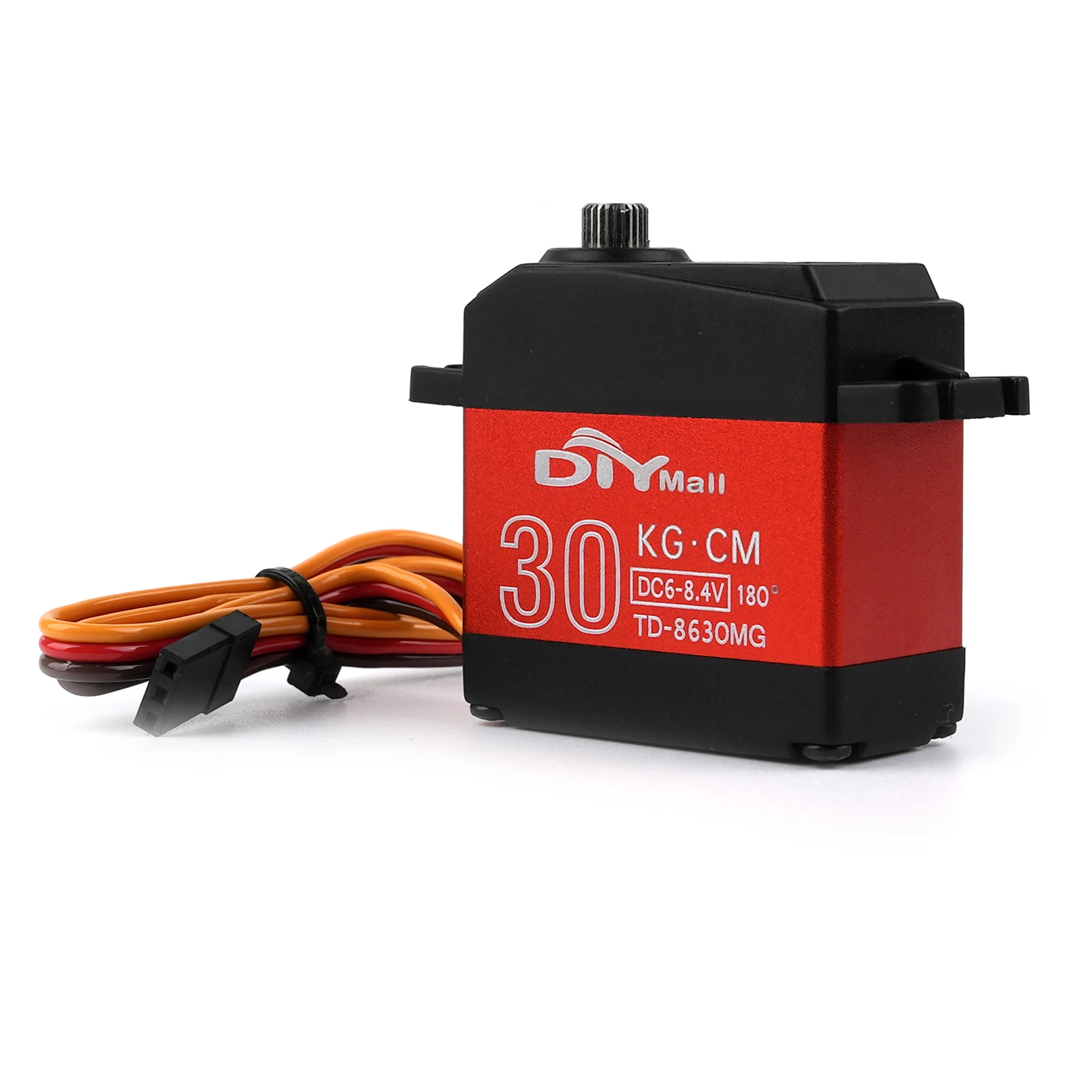 Servomotore digitale 30KG 6-8.4V Coppia elevata Full Metal Gear 180/270/360 gradi Impermeabile per 1/8 1/10 1/12 RC Car Robot FAI DA TE