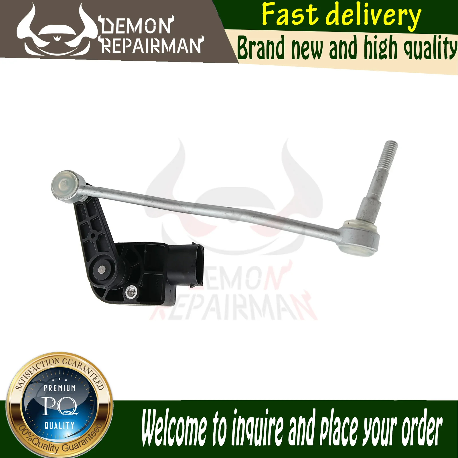 

New Car Front Headlight Level Sensor Air Suspension 4E0941286G Compatible With Audi A8 4.2L 6.0L S8 5.2L 4E0941285E 4E0941286E