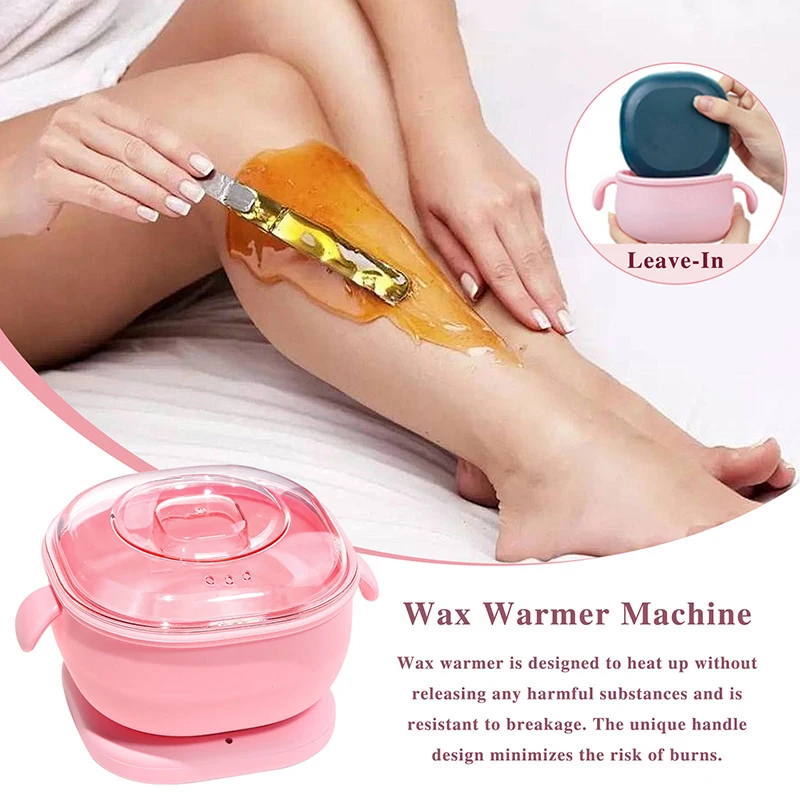 400ML Foldable Wax Heater Hair Removal Wax Machine Portable Silicone Wax Warmer SPA Body Epilator Paraffin Wax Pot for Travel