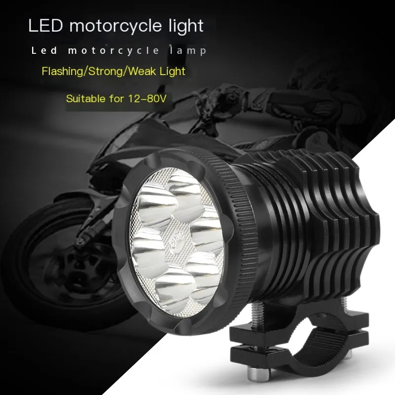 

Motorcycle Headlight Fog Light Spotlights For YAMAHA XT 660 YFZ 450 FZ25 TRACER 700 VMAX 1200 X MAX YZ250F 12-80V Additional Led
