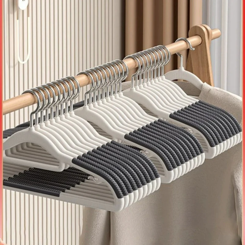 Non Slip Trace Free Clothes Hangers No Shoulder Bumps Garment Rack For Dorm Student Household Clothes Storage  Daily  Home  Use