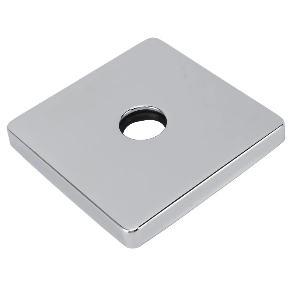 F9 Square Shower Arm Cover Plate Stainless Steel Electroplating Finish Shower Arm 3.5 Inch Wall Mount Pipe Wall Cover Plate