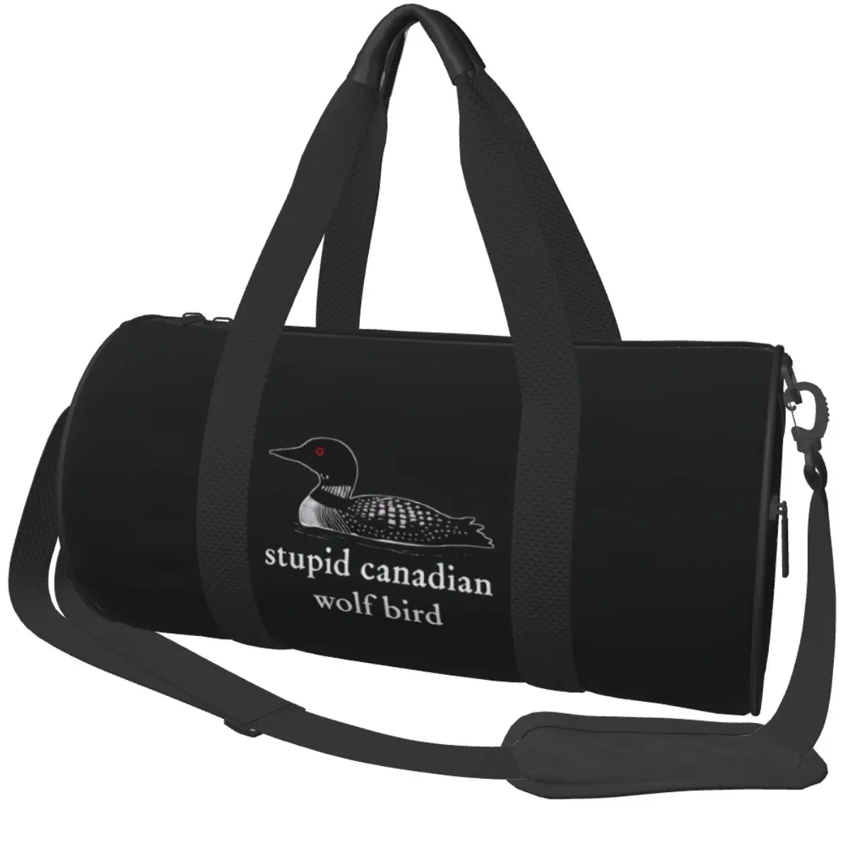

Спортивная сумка для тренировок Rivalry с подогревом, мужская, с принтом «Глупый канадский волк-птица» Сумка для обуви, стильная спортивная сумка, портативная сумка-тоут