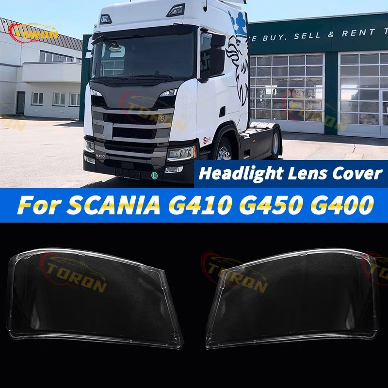

For SCANIA G410 G450 G400 Car headlight lens cover Headlamp Shade dust cover for headlights car accessories automobil parts