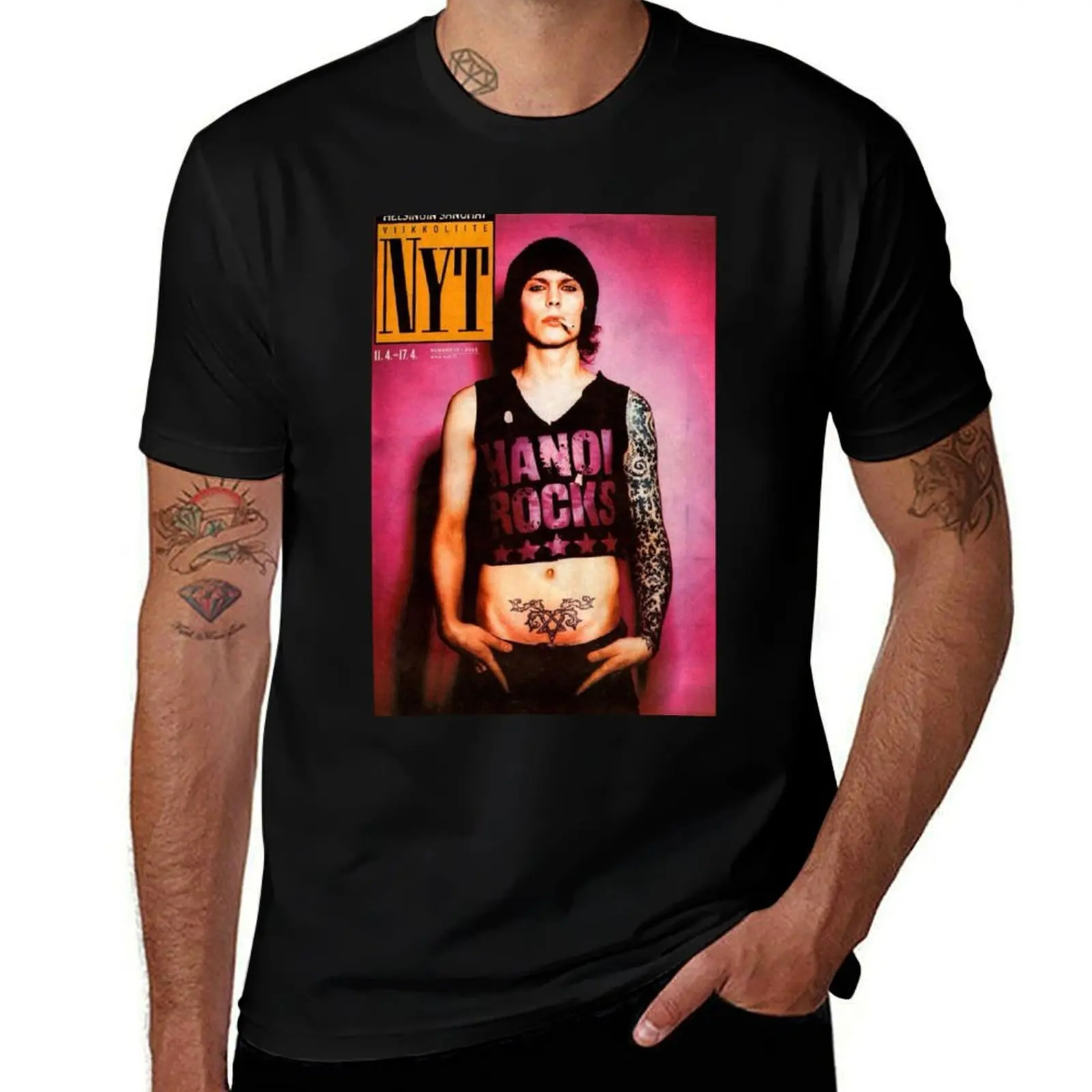 Ville Valo Vintage T-Shirt tees kawaii clothes plus sizes Men's t-shirts