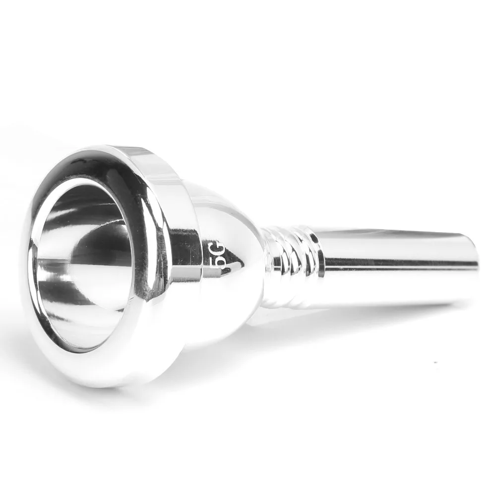 Metal Euphonium Mouthpiece 5G 12.7mm Bore Size Silver Trombone Mouthpiece Wind Instrument Mouthpiece Wind Instrument Playing