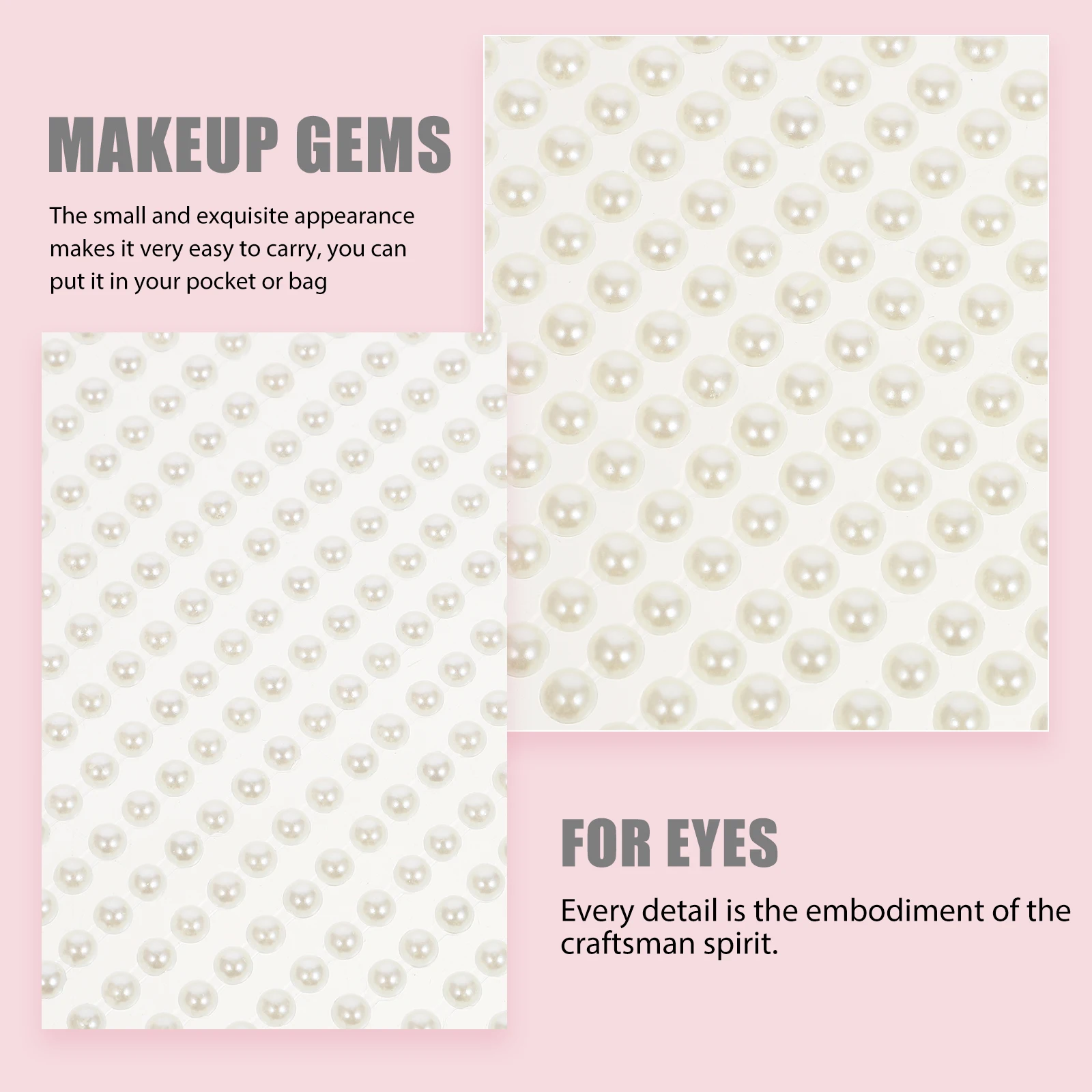 

4 Sheets Pearl Face Stickers Self Adhesive Pearls Sticker For Makeup Body Nail Art Wedding Festival Party Decoration