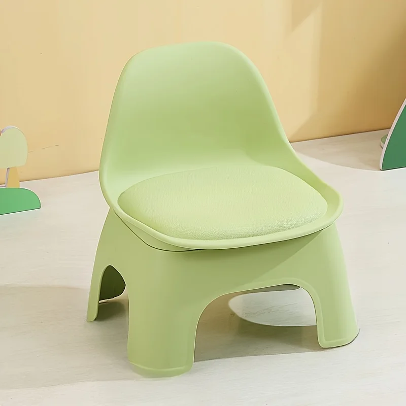 Plastic Circular Stool, Household Chair, Small Stool, Backrest Chair, Portable,  Durable, Suitable for Living Room, Bathroom image 6