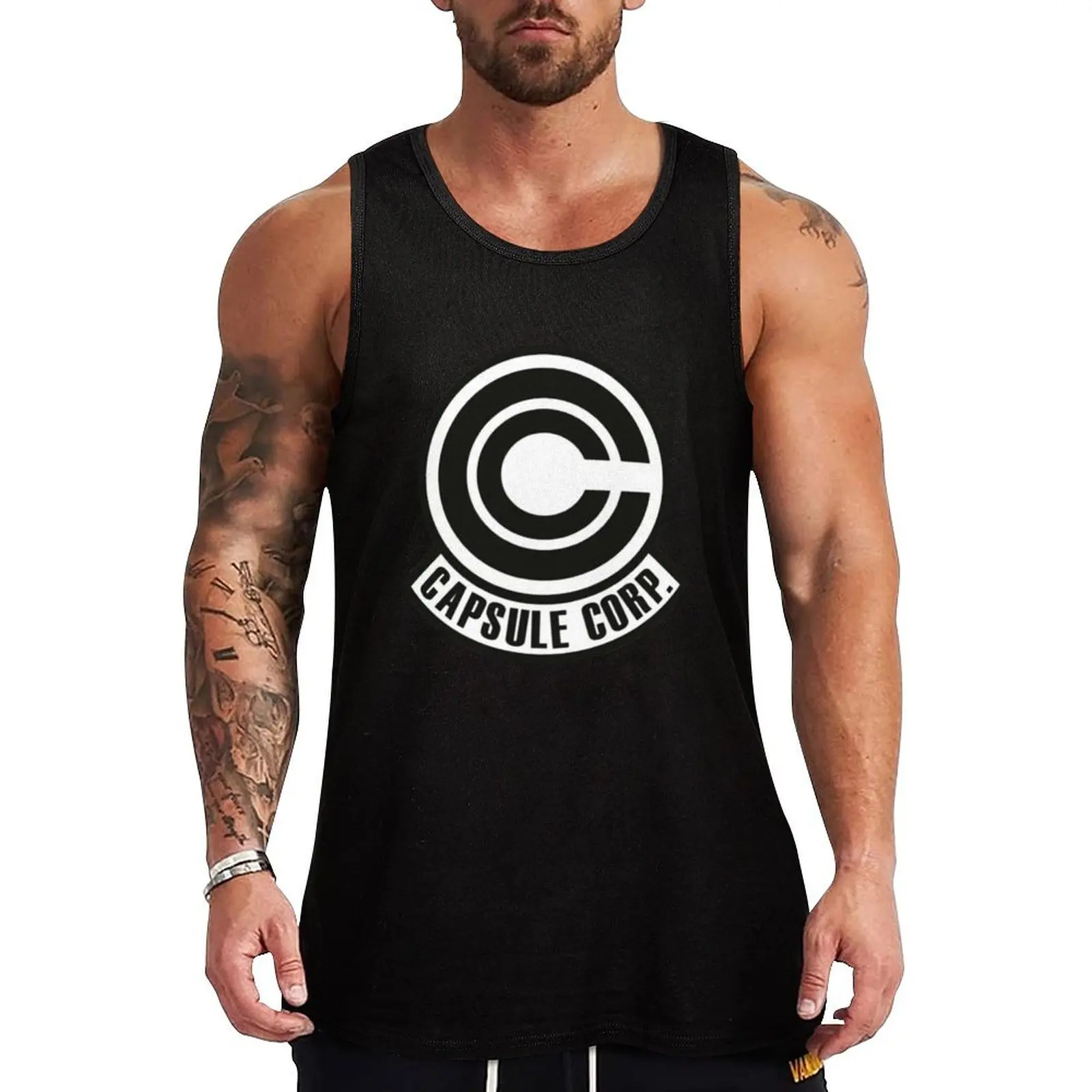 Capsule corp original logo Tank Top Man summer clothes Sports shirt man gym top