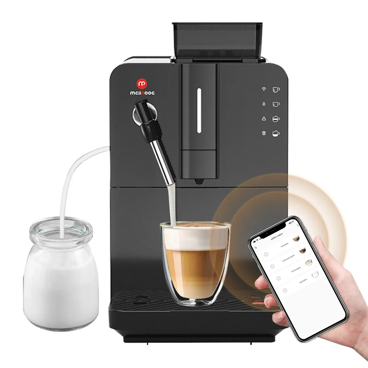 

2024 Mill Milk Cappuccino Espresso Machine Super Full Automatic Coffee Maker Machine For Home Use