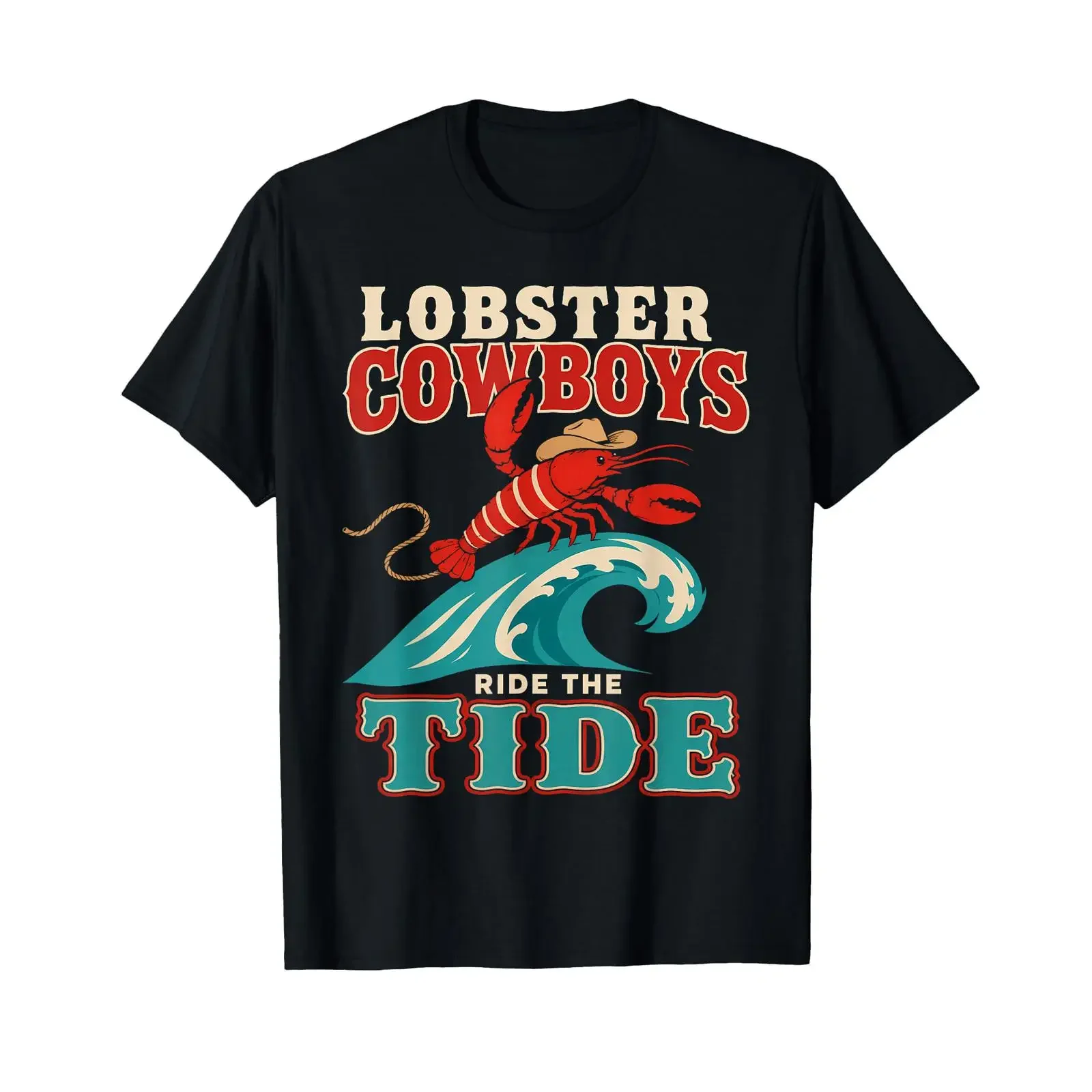 Yee Claw Lobster Cowboy Coastal Rodeo Seafood T Shirt vintage Washed Comfortable designer clothes streetwear Unisex