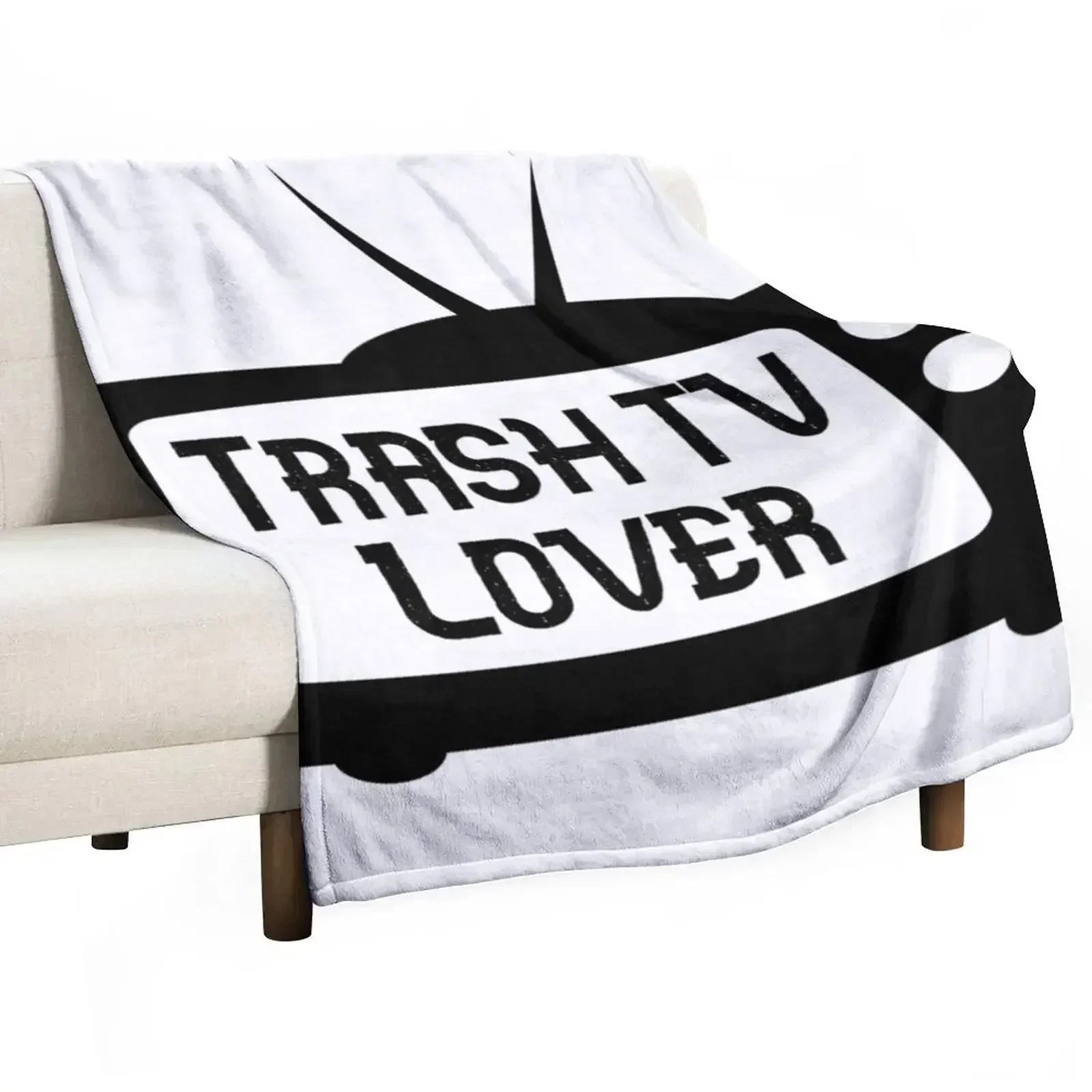 Trash TV Lover Throw Blanket Thins manga Nap Flannel Thin Polar Blankets