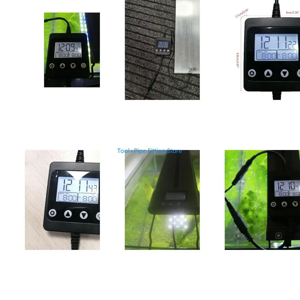 F92B 24 Hour Programmable Digital Timer ON/Off Program LCD Display Mini Indoor