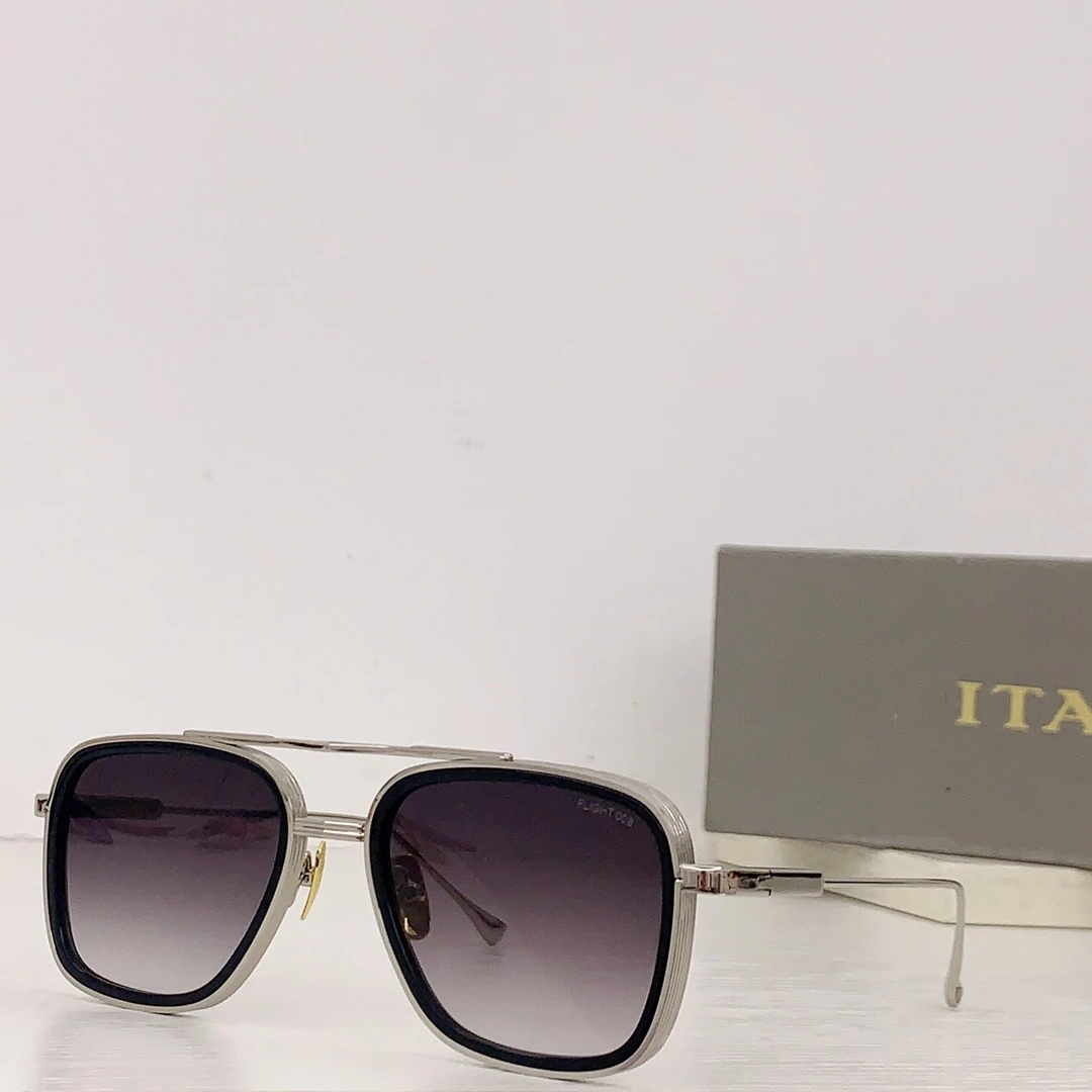 

Authentic ADITA FLIGHT 008 Fashion Silver Alloy Frames Men Women Sun Glasses Gradient Driving Anti-Glare Male Couple Eyewear