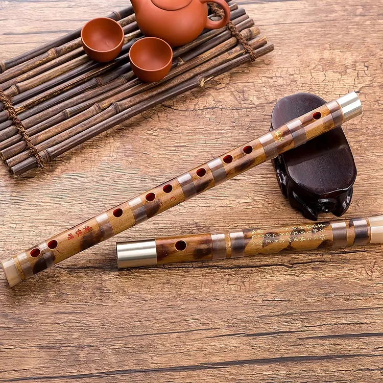 Hooqu Bamboo Flute Extra Fine Bamboo Flute With Hot Stamped Leather Master Flute
