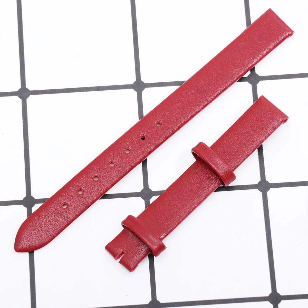 

Watch Band Black 10Mm Premium Cowhide Replacement Watch Strap Waterproof Sweat Resistant Stylish Fashion Wristband