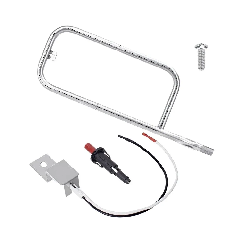 Stainless Steel Burner Tube 60041 Combined with Spark Igniter 80462 for Weber Gas Grill Models Requiring Components