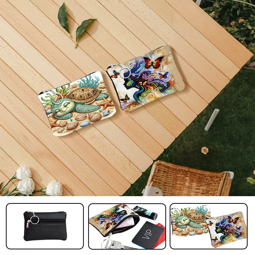 

Набор для творчества: Сумка-косметичка с кристаллами и стразами, на молнии, с эффектом бриллиантовой мозаики, для самостоятельного изготовления, подарок