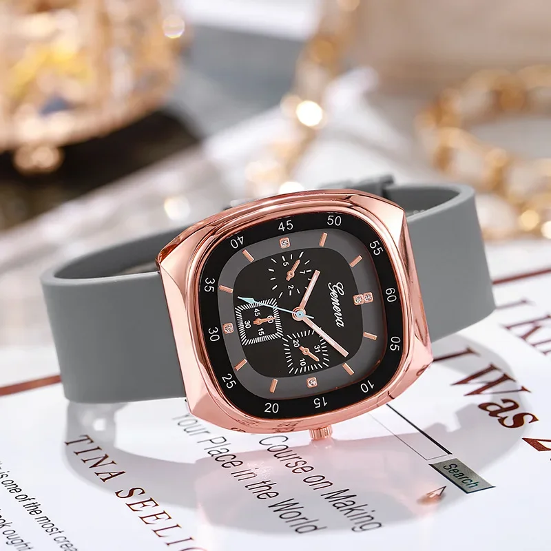 Brand Silicone Strap High End Women\'s Watch College Style Couple Watch for Men and Women Quartz Wristwatches Dropshipping