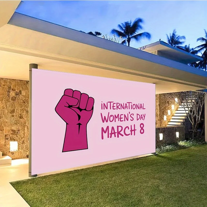 1 unidad, fondos de ecuidad de abrazo del día internacional de la mujer para fotografía de fiestas navideñas, adecuados para uso interior y exterior,