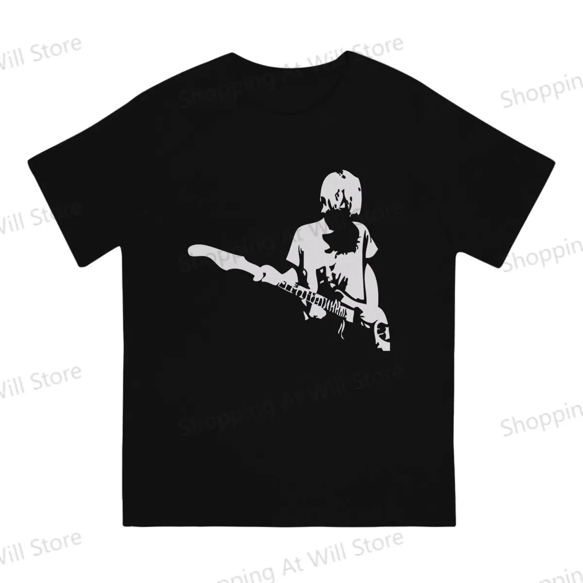 Tops 100% Cotton Fun Fashion As you are Men's and women's T-shirts Kurt Cobain Guitar O neck short sleeved Tshirt