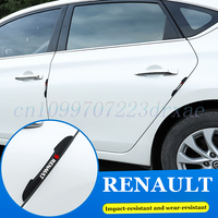 4Pcs Car Door Side Strip Protector Rubber Edge Anti-collision Bumper Sticker For Renault Megane 2 3 Clio Duster Captur Kadjar