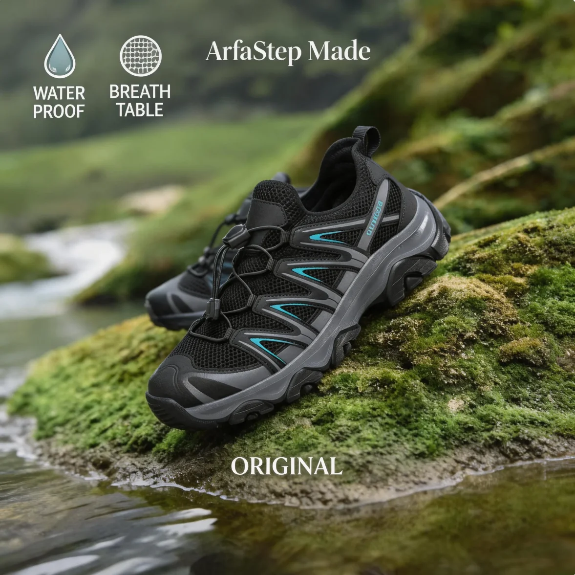 

ARFASTEP Новые мужские кроссовки для бега с амортизацией, модные повседневные кроссовки на толстой подошве, оригинальные кроссовки для ходьбы и тенниса с сетчатым верхом