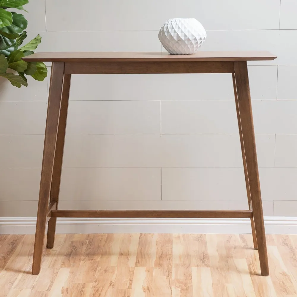 

Moria Wood Bar Table, Natural Walnut Finish, 17.72 in x 47.24 in x 42.01 in
