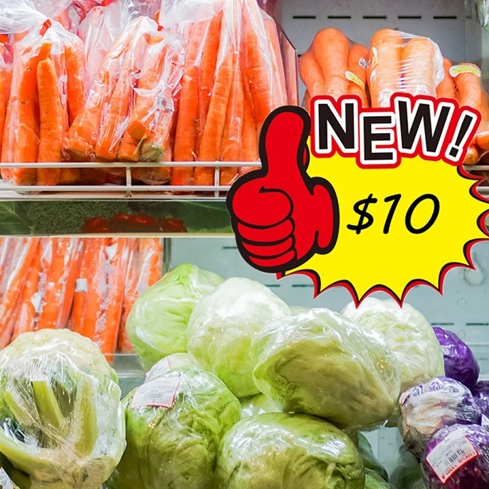 ป้ายราคา 100 ชิ้น สำหรับร้านค้า ป้ายราคาแบบกันน้ำ สำหรับการค้า การระดมทุน ป้ายแท็กลดราคาจริง