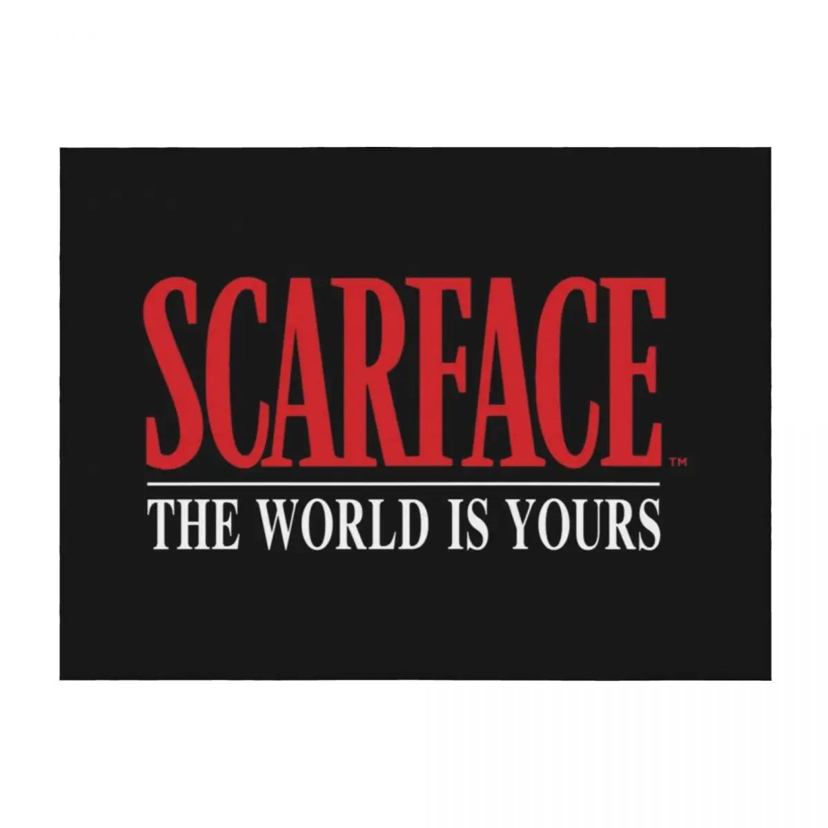 

Scarface Typo Throw Blanket Soft warm winter Extra Large Throw Blankets For Bed Blankets