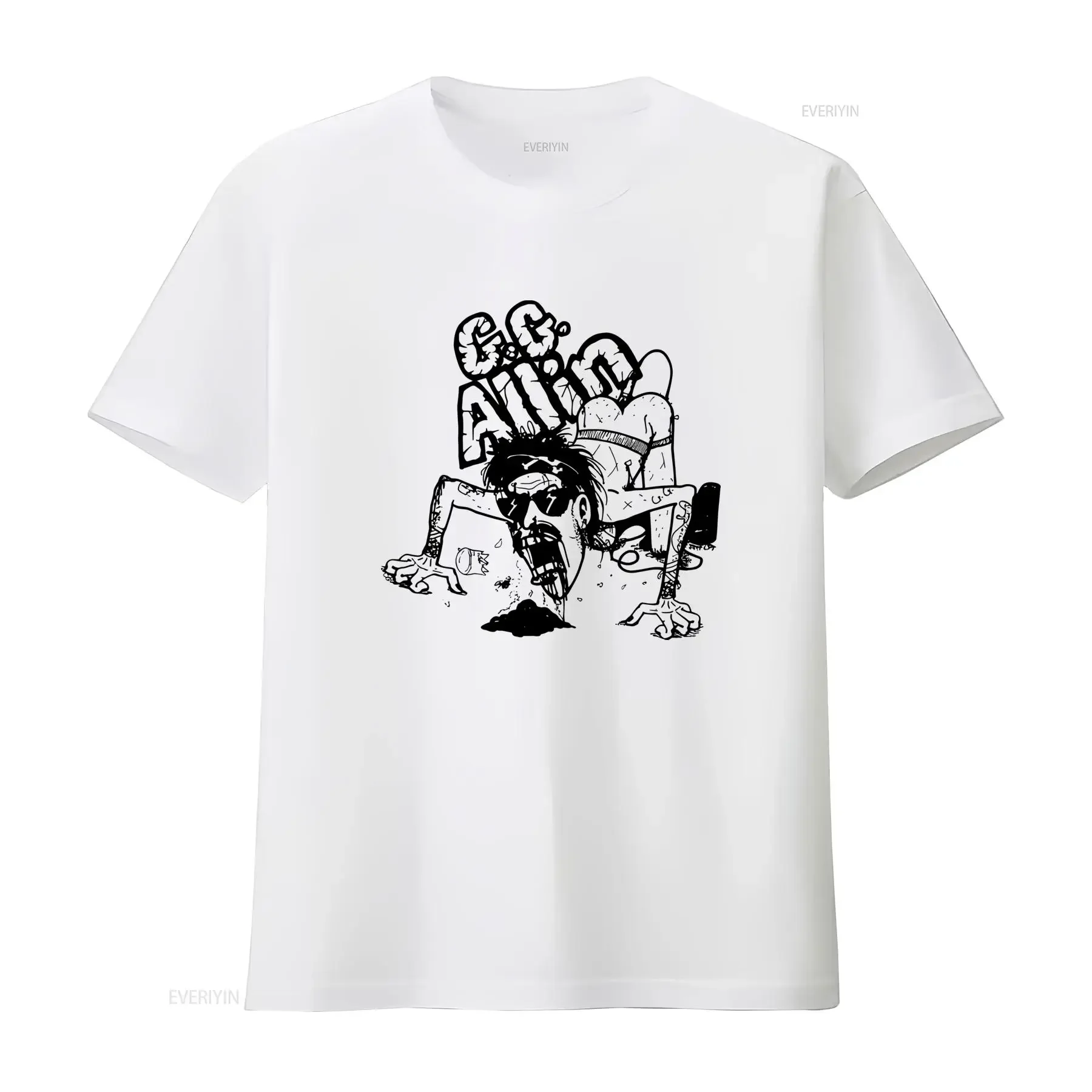Vintage GG Allin Jeff Clayton Black Punk Rock T Shirt for Men and Women All Sizes Available vintage Washed