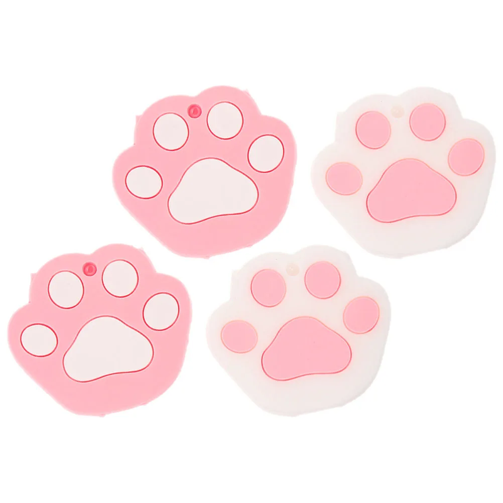 

4pcs Cat Claw Covers Cute Silicone Keychain Accessories House Key Caps Covers Lightweight Durable Key for