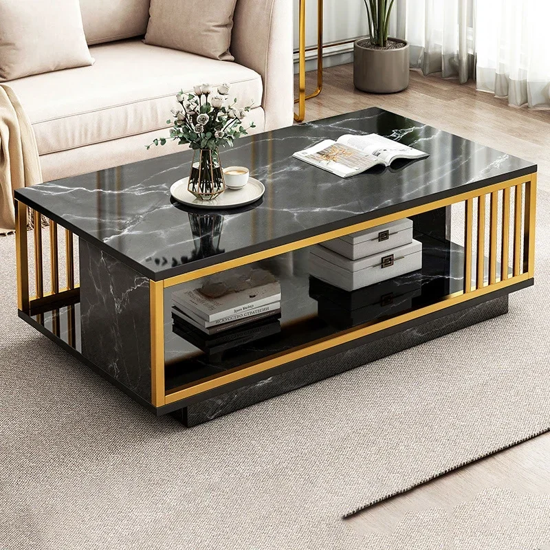 Decor Tray Coffee Table Minimalist Square Nordic Side Table Living Room Library Furniture Mesa Centro Salon Home Decor