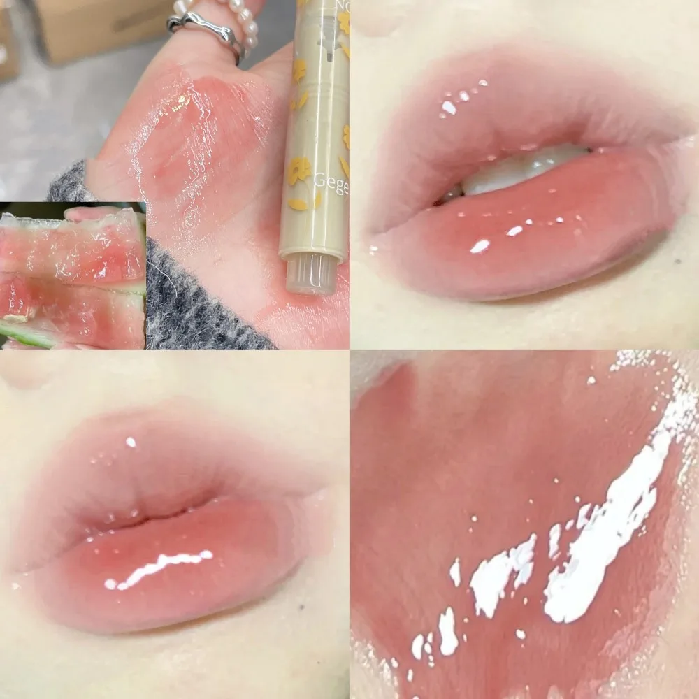 모이스춰 라이징 러브 하트 립스틱 멀티 컬러 미러 페이스 립 밤 젤리 솔리드 립 케어 소녀