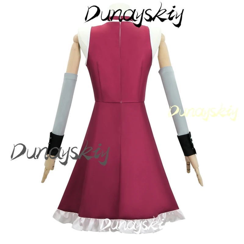 Anime Puella Magi Madoka Magica Combats Wig Sakura Kyoko Cosplay Costume Wig Halloween Party Costume Women Customized Outfit