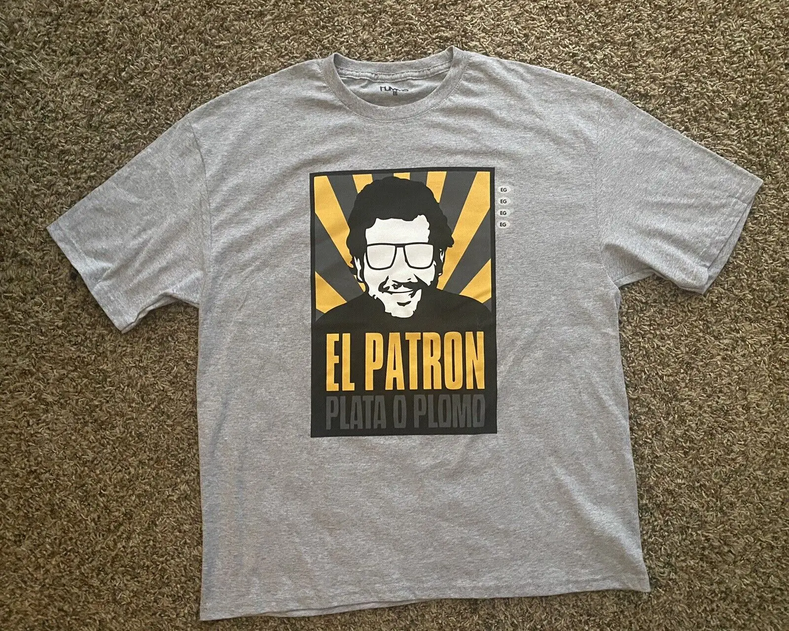 El Patrón Del Mal Pablo Escobar T-shirt Medellín Men's Tee 100% Cotton Streetwear High Quality