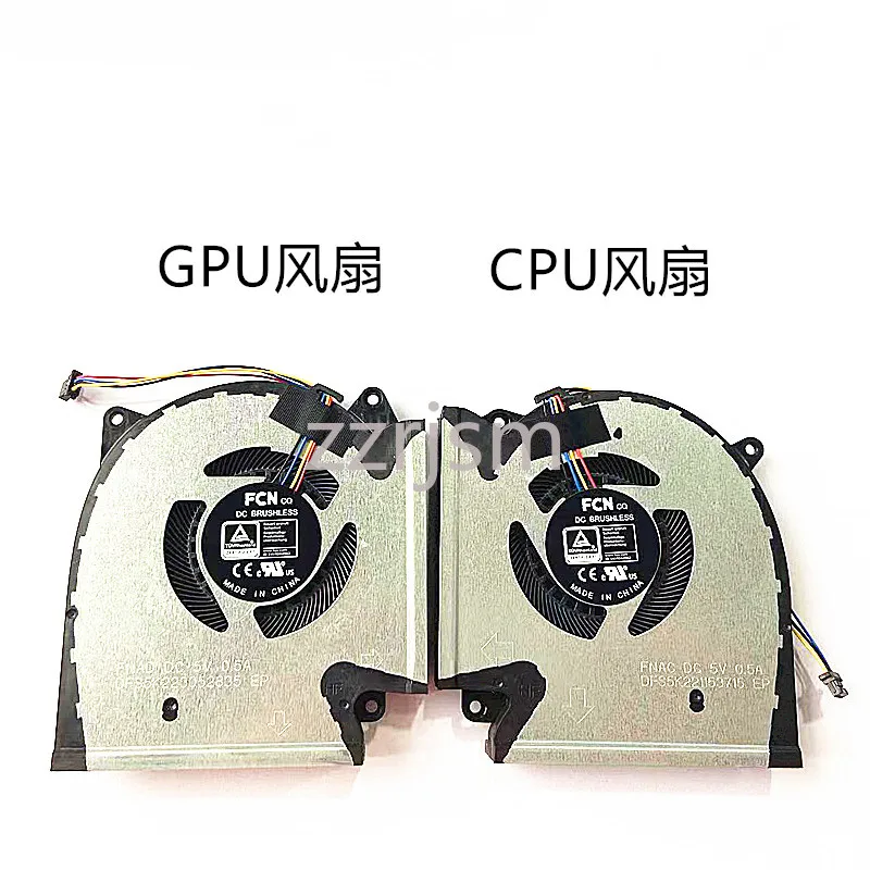 For ROG Strix G15 G513 G533 G17 G713 G733 G513QR G533Q G713Q Laptop CPU GPU Cooling Fan 13NR0540P01011 13NR0540P02011 DC 12V/5V