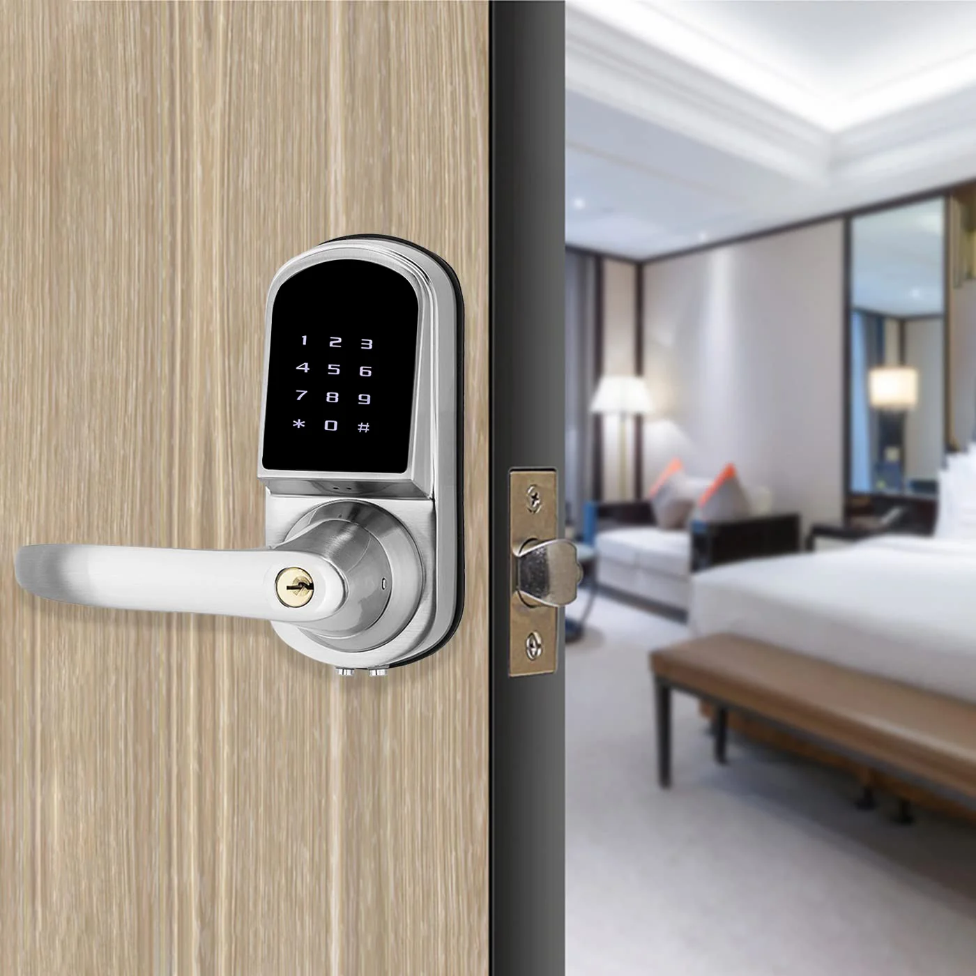 Smart TTlock door lock Bluetooth electronic keyless digital lock for apartments/ office/ hotel/ villa