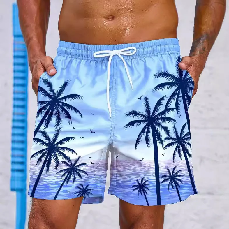 Beach pants for men, adult, loose fit, plus fat, plus size, flat angle, quick drying, beach playable, swim pants, beach swim