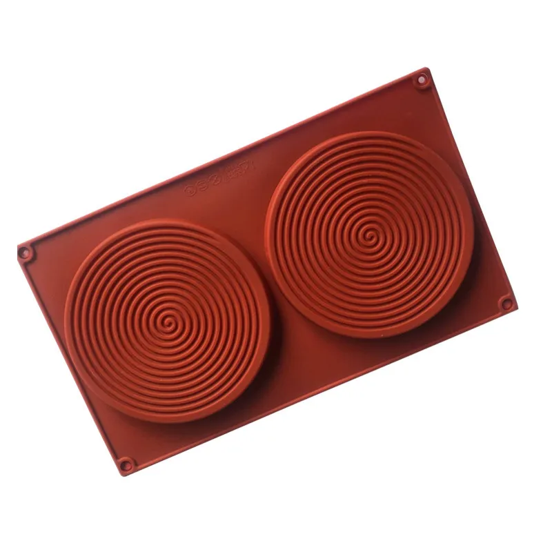 2 Mosquito Coil Mousse Mold Silicone Handmade Soap Mould XG7002