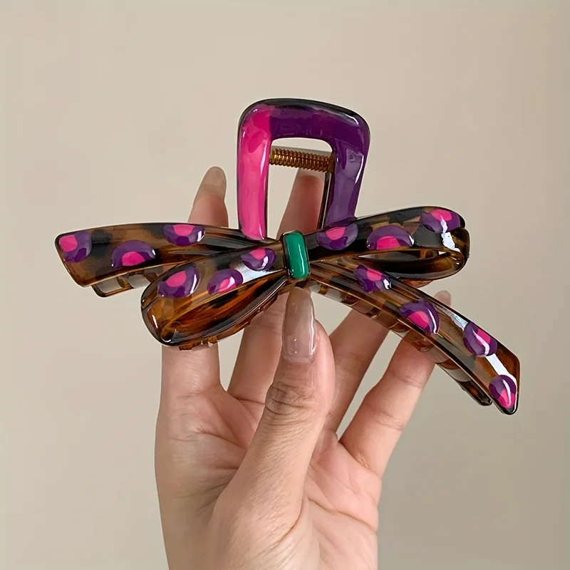 Fashionable Color-Collision Shark Clips, Perfect for Women, Ideal for Thick Hair and Updos, Butterfly Hair Clips, Retro-Inspired