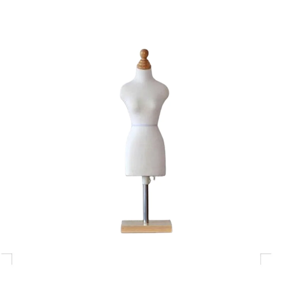 Maniqui De Costura Ajustable mujer Female Torso Wooden Flexible Mannequins,1:2, Manikin Body Clothing to Cut, Can Pin Villain