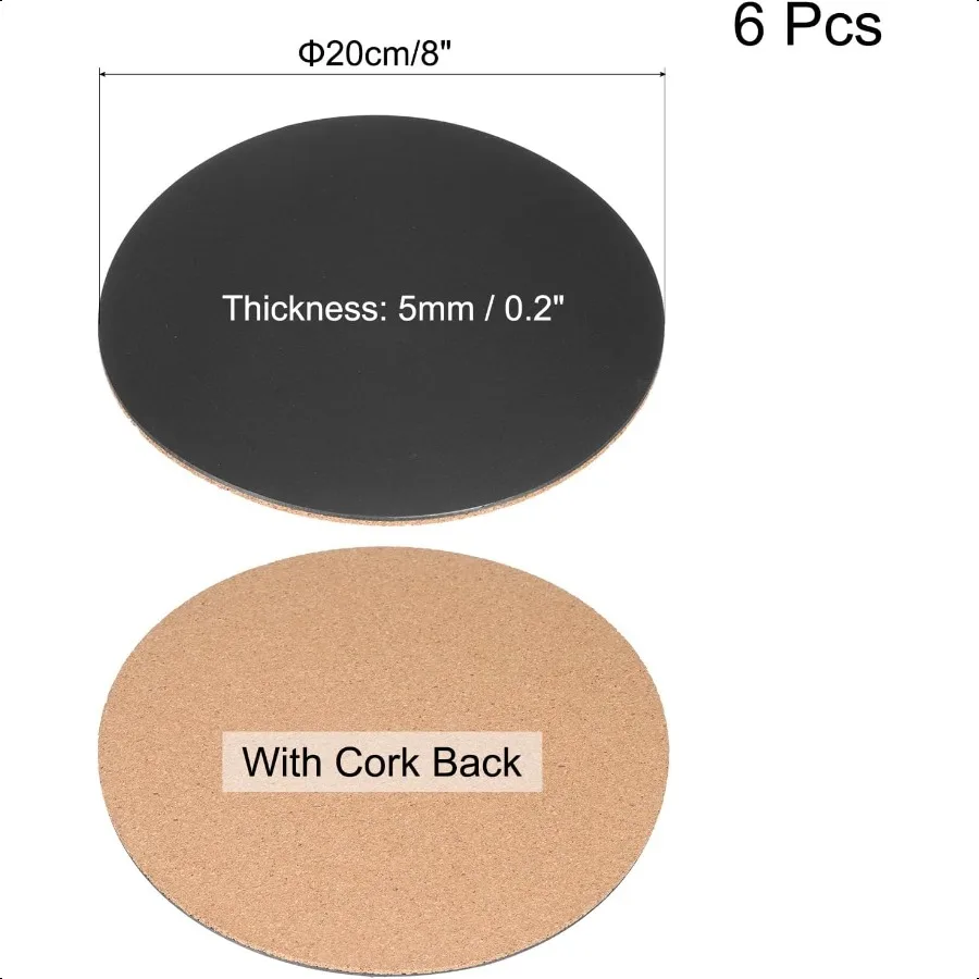 6 قطعة الوقايات نبات الفلين 8x8x0.2 الحصير النباتية الوقايات الفلين للنباتات الوقايات النباتية للمنزل داخلي وعاء الحصير DIY بها بنفسك Craft #3