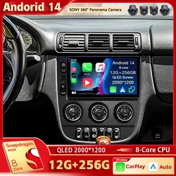 マルチメディアビデオプレーヤー付きカーラジオ,Android 14,GPS,ステレオ,CarPlay,2K QLED,ベンツクラスm,w163 ml320,2003- 2005