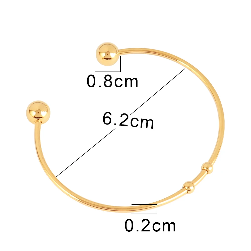 2 pièces/lot or acier inoxydable extensible Bracelet Bracelet résultats de bijoux Bracelet réglable pour la fabrication de bijoux fournitures