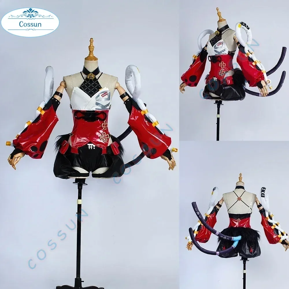 

COSSUN Game Zenless Zone Zero Nekomata Cosplay Costume Cute Lovely Dress Halloween Outfits Women Anime Clothing Jumpsuit