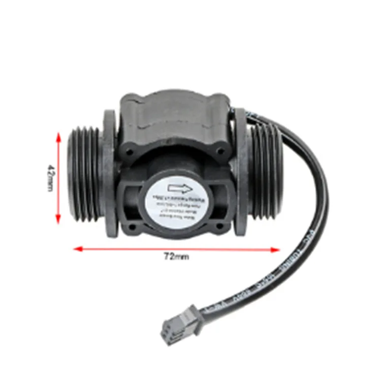 DN25 water flow sensor 1 inch tube pulse flowmeter, pipeline flow detection FS400A YJ