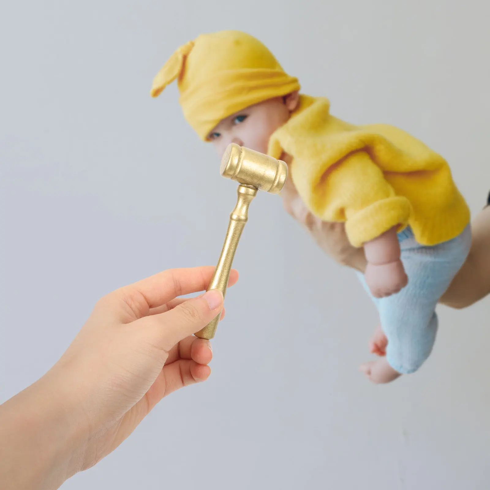 10Pcs Mini Wooden Mallet for Drawing Game Grab Game Party Fun Hand Muscle Training Toddler Educational Tool Wood